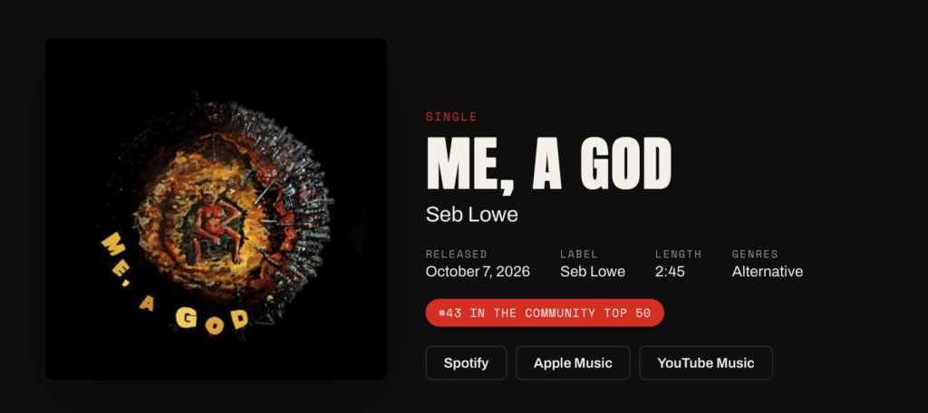 Seb Lowe - Me, A God