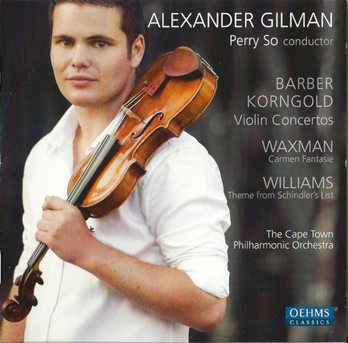 Barber & Korngold: Violin Concertos / Waxman: Carmen Fantasie / Williams: Theme from Schindler's List cover